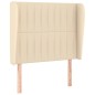 vidaXL Boxspringbett mit Matratze Creme 80x200 cm Stoff vidaXL Boxspringbett mit Matratze Creme 80x200 cm Stoff