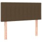 vidaXL Boxspringbett mit Matratze Dunkelbraun 100x200 cm Stoff vidaXL Boxspringbett mit Matratze Dunkelbraun 100x200 cm Stoff