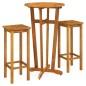 vidaXL 3-tlg. Gartenbar-Set Massivholz Akazie vidaXL 3-tlg. Gartenbar-Set Massivholz Akazie