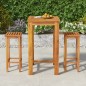vidaXL 3-tlg. Gartenbar-Set Massivholz Akazie vidaXL 3-tlg. Gartenbar-Set Massivholz Akazie