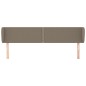vidaXL Kopfteil mit Ohren Taupe 183x23x78/88 cm Stoff vidaXL Kopfteil mit Ohren Taupe 183x23x78/88 cm Stoff