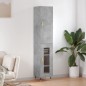 Highboard Betongrau 34,5x34x180 cm Holzwerkstoff Highboard Betongrau 34,5x34x180 cm Holzwerkstoff