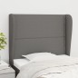 vidaXL Kopfteil mit Ohren Dunkelgrau 83x23x118/128 cm Stoff vidaXL Kopfteil mit Ohren Dunkelgrau 83x23x118/128 cm Stoff