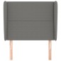 vidaXL Kopfteil mit Ohren Dunkelgrau 83x23x118/128 cm Stoff vidaXL Kopfteil mit Ohren Dunkelgrau 83x23x118/128 cm Stoff