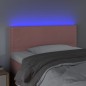 vidaXL LED Kopfteil Rosa 100x5x78/88 cm Samt vidaXL LED Kopfteil Rosa 100x5x78/88 cm Samt