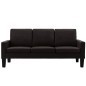 vidaXL 3-Sitzer-Sofa Braun Kunstleder vidaXL 3-Sitzer-Sofa Braun Kunstleder