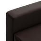 vidaXL 3-Sitzer-Sofa Braun Kunstleder vidaXL 3-Sitzer-Sofa Braun Kunstleder