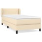 vidaXL Boxspringbett mit Matratze Creme 80x200 cm Stoff vidaXL Boxspringbett mit Matratze Creme 80x200 cm Stoff