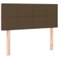 vidaXL Boxspringbett mit Matratze Dunkelbraun 100x200 cm Stoff vidaXL Boxspringbett mit Matratze Dunkelbraun 100x200 cm Stoff
