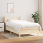 vidaXL Boxspringbett mit Matratze Creme 80x200 cm Stoff vidaXL Boxspringbett mit Matratze Creme 80x200 cm Stoff