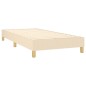 vidaXL Boxspringbett mit Matratze Creme 80x200 cm Stoff vidaXL Boxspringbett mit Matratze Creme 80x200 cm Stoff