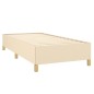 vidaXL Boxspringbett mit Matratze Creme 80x200 cm Stoff vidaXL Boxspringbett mit Matratze Creme 80x200 cm Stoff