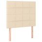 vidaXL Boxspringbett mit Matratze Creme 80x200 cm Stoff vidaXL Boxspringbett mit Matratze Creme 80x200 cm Stoff