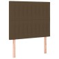 vidaXL Boxspringbett mit Matratze Dunkelbraun 100x200 cm Stoff vidaXL Boxspringbett mit Matratze Dunkelbraun 100x200 cm Stoff