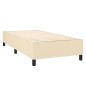vidaXL Boxspringbett mit Matratze & LED Creme 80x200 cm Stoff vidaXL Boxspringbett mit Matratze & LED Creme 80x200 cm Stoff