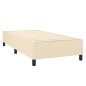 vidaXL Boxspringbett mit Matratze & LED Creme 80x200 cm Stoff vidaXL Boxspringbett mit Matratze & LED Creme 80x200 cm Stoff