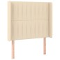 vidaXL Boxspringbett mit Matratze & LED Creme 80x200 cm Stoff vidaXL Boxspringbett mit Matratze & LED Creme 80x200 cm Stoff