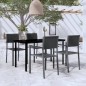 vidaXL 5-tlg. Garten-Essgruppe Schwarz vidaXL 5-tlg. Garten-Essgruppe Schwarz