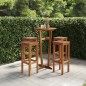 vidaXL Barhocker 4 Stk. Massivholz Akazie vidaXL Barhocker 4 Stk. Massivholz Akazie