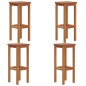 vidaXL Barhocker 4 Stk. Massivholz Akazie vidaXL Barhocker 4 Stk. Massivholz Akazie