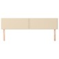 vidaXL Kopfteile 2 Stk. Creme 90x5x78/88 cm Stoff