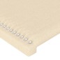vidaXL Bettgestell mit Kopfteil Creme 90x190 cm Stoff vidaXL Bettgestell mit Kopfteil Creme 90x190 cm Stoff