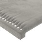 vidaXL Bettgestell mit Kopfteil Hellgrau 80x200 cm Samt vidaXL Bettgestell mit Kopfteil Hellgrau 80x200 cm Samt
