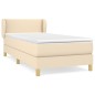 vidaXL Boxspringbett mit Matratze Creme 80x200 cm Stoff vidaXL Boxspringbett mit Matratze Creme 80x200 cm Stoff