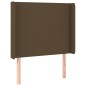 vidaXL Boxspringbett mit Matratze & LED Dunkelbraun 100x200 cm Stoff vidaXL Boxspringbett mit Matratze & LED Dunkelbraun 100x200 cm Stoff
