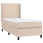 vidaXL Boxspringbett mit Matratze & LED Cappuccino-Braun 80x200cm vidaXL Boxspringbett mit Matratze & LED Cappuccino-Braun 80x200cm