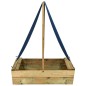 Sandkasten mit Dach 80x60x97,5 cm Imprägniertes Kiefernholz Sandkasten mit Dach 80x60x97,5 cm Imprägniertes Kiefernholz