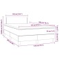 vidaXL Boxspringbett mit Matratze Rosa 120x200 cm Samt vidaXL Boxspringbett mit Matratze Rosa 120x200 cm Samt