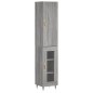 Highboard Grau Sonoma 34,5x34x180 cm Holzwerkstoff Highboard Grau Sonoma 34,5x34x180 cm Holzwerkstoff