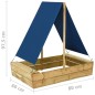Sandkasten mit Dach 80x60x97,5 cm Imprägniertes Kiefernholz Sandkasten mit Dach 80x60x97,5 cm Imprägniertes Kiefernholz