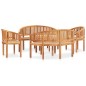 5-tlg. Garten-Lounge-Set Massivholz Teak 5-tlg. Garten-Lounge-Set Massivholz Teak