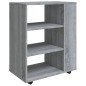 vidaXL Rollschrank Grau Sonoma 60x35x75 cm Holzwerkstoff vidaXL Rollschrank Grau Sonoma 60x35x75 cm Holzwerkstoff