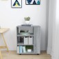 vidaXL Rollschrank Grau Sonoma 60x35x75 cm Holzwerkstoff vidaXL Rollschrank Grau Sonoma 60x35x75 cm Holzwerkstoff