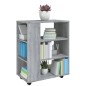 vidaXL Rollschrank Grau Sonoma 60x35x75 cm Holzwerkstoff vidaXL Rollschrank Grau Sonoma 60x35x75 cm Holzwerkstoff