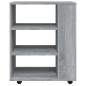 vidaXL Rollschrank Grau Sonoma 60x35x75 cm Holzwerkstoff vidaXL Rollschrank Grau Sonoma 60x35x75 cm Holzwerkstoff