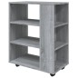 vidaXL Rollschrank Grau Sonoma 60x35x75 cm Holzwerkstoff vidaXL Rollschrank Grau Sonoma 60x35x75 cm Holzwerkstoff