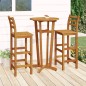 vidaXL 3-tlg. Gartenbar-Set Massivholz Akazie vidaXL 3-tlg. Gartenbar-Set Massivholz Akazie
