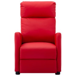 vidaXL Massagesessel Rot Kunstleder