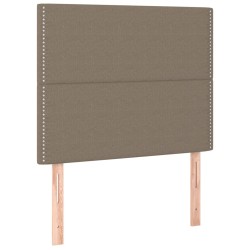 vidaXL Kopfteile 2 Stk. Taupe 90x5x78/88 cm Stoff