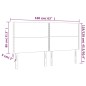 vidaXL Kopfteile 4 Stk. Dunkelgrau 80x5x78/88 cm Stoff vidaXL Kopfteile 4 Stk. Dunkelgrau 80x5x78/88 cm Stoff