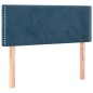 vidaXL Boxspringbett mit Matratze Dunkelblau 100x200 cm Samt vidaXL Boxspringbett mit Matratze Dunkelblau 100x200 cm Samt
