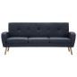 vidaXL 3-Sitzer-Sofa Stoff Dunkelgrau vidaXL 3-Sitzer-Sofa Stoff Dunkelgrau