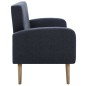 vidaXL 3-Sitzer-Sofa Stoff Dunkelgrau vidaXL 3-Sitzer-Sofa Stoff Dunkelgrau