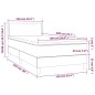 vidaXL Boxspringbett mit Matratze & LED Dunkelblau 100x200 cm Samt vidaXL Boxspringbett mit Matratze & LED Dunkelblau 100x200 cm Samt