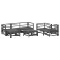 vidaXL 7-tlg. Garten-Lounge-Set Grau Massivholz Kiefer vidaXL 7-tlg. Garten-Lounge-Set Grau Massivholz Kiefer