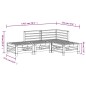 vidaXL 4-tlg. Garten-Lounge-Set Grau Massivholz Kiefer vidaXL 4-tlg. Garten-Lounge-Set Grau Massivholz Kiefer